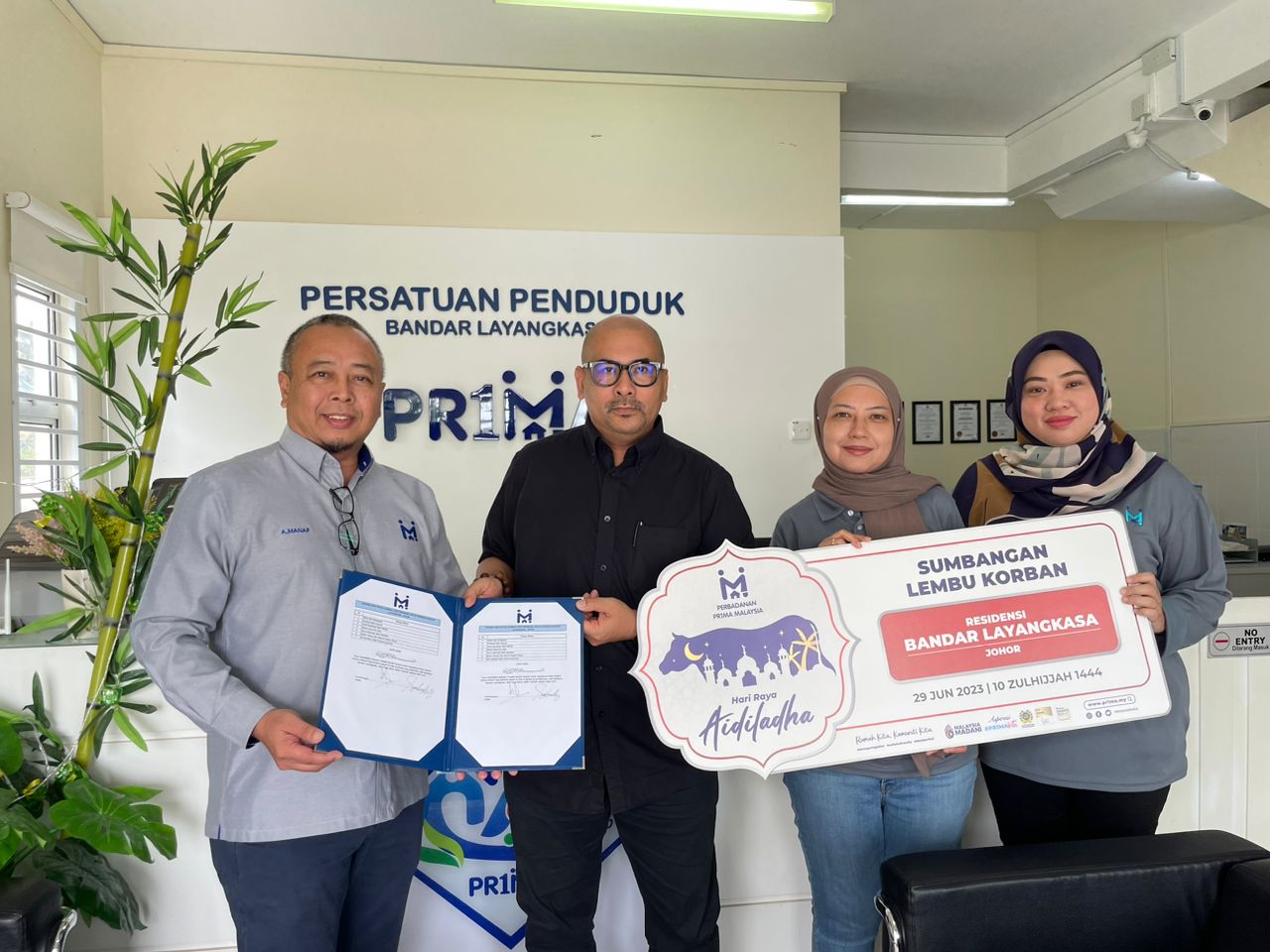 Cover image of Community Past Program: PR1MA Raya Qurban – Contribution and sponsorships of cows which in line with the #PR1MAKita Aspiration at Residensi Bandar Layangkasa, Johor.