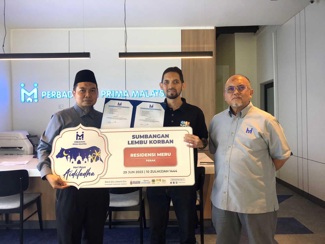 Cover image of Community Past Program: PR1MA Raya Qurban – Contribution and sponsorships of cows which in line with the #PR1MAKita Aspiration at Residensi Meru, Perak.