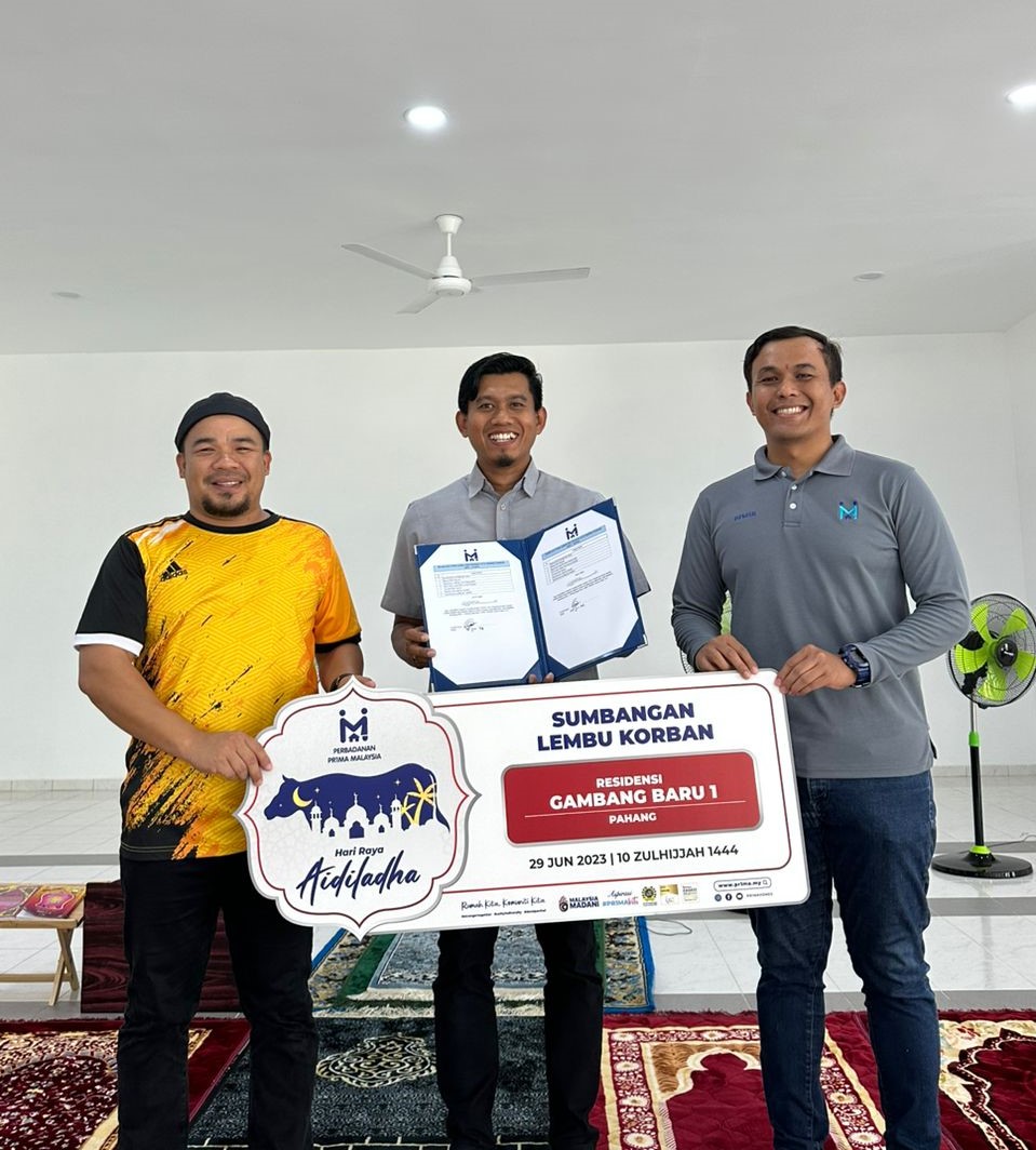 Cover image of Community Past Program: PR1MA Raya Qurban – Contribution and sponsorships of cows which in line with the #PR1MAKita Aspiration at Residensi Gambang Baru 1, Pahang.