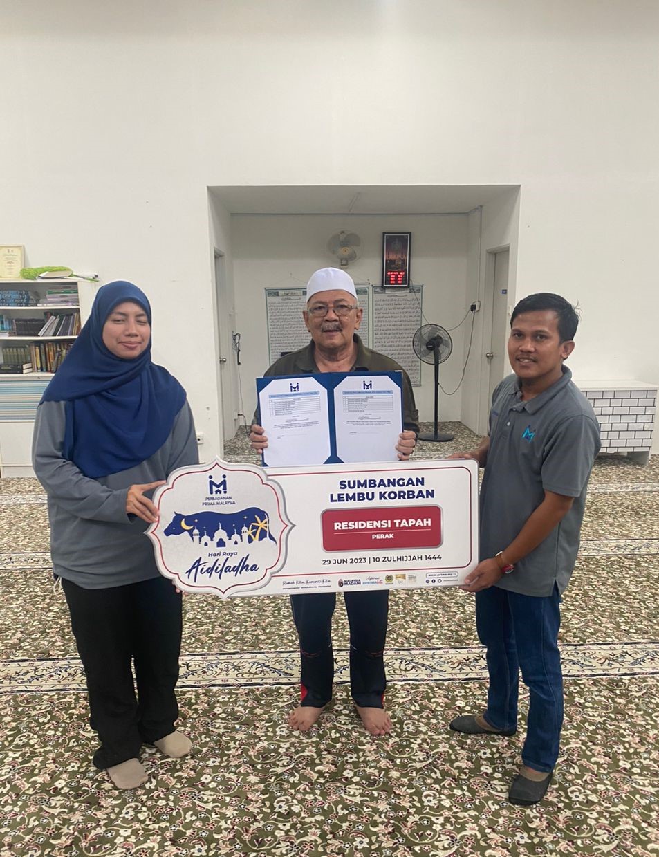Cover image of Community Past Program: PR1MA Raya Qurban – Contribution and sponsorships of cows which in line with the #PR1MAKita Aspiration at Residensi Tapah, Perak.