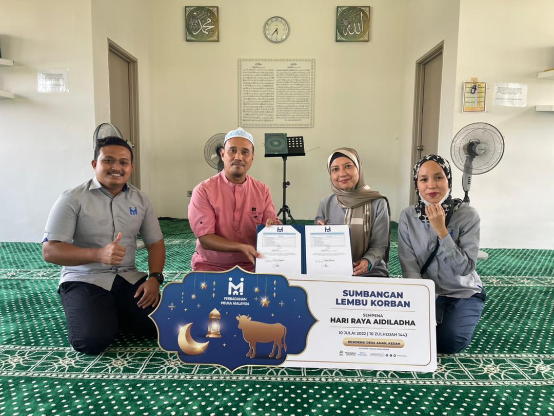 Cover image of Community Past Program: Qurban Programme – Contribution and sponsorships of cows which in line with the #PR1MAKita Aspiration at Residensi Desa Aman, Kedah.
