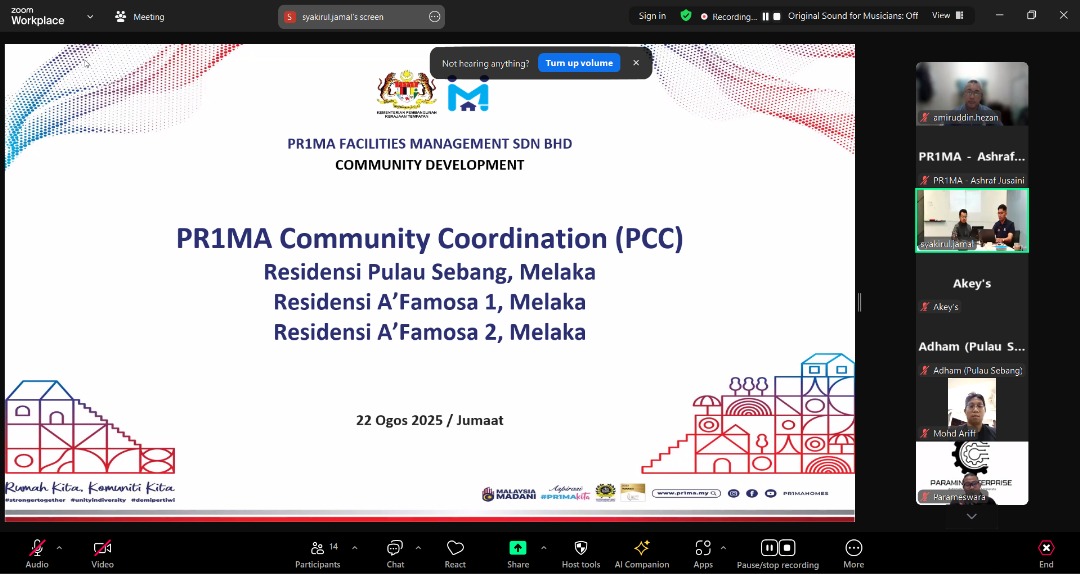 Cover image of Community Past Program: PR1MA Community Coordination (PCC) - Residensi Pulau Sebang and Residensi A’Famosa, Melaka