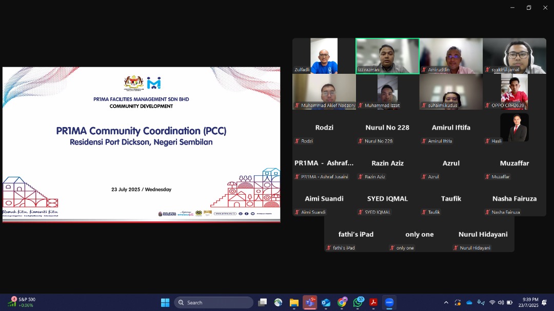 Cover image of Community Past Program: PR1MA Community Coordination (PCC) with Resident Association (RA)Residensi Port Dickson, Negeri Sembilan