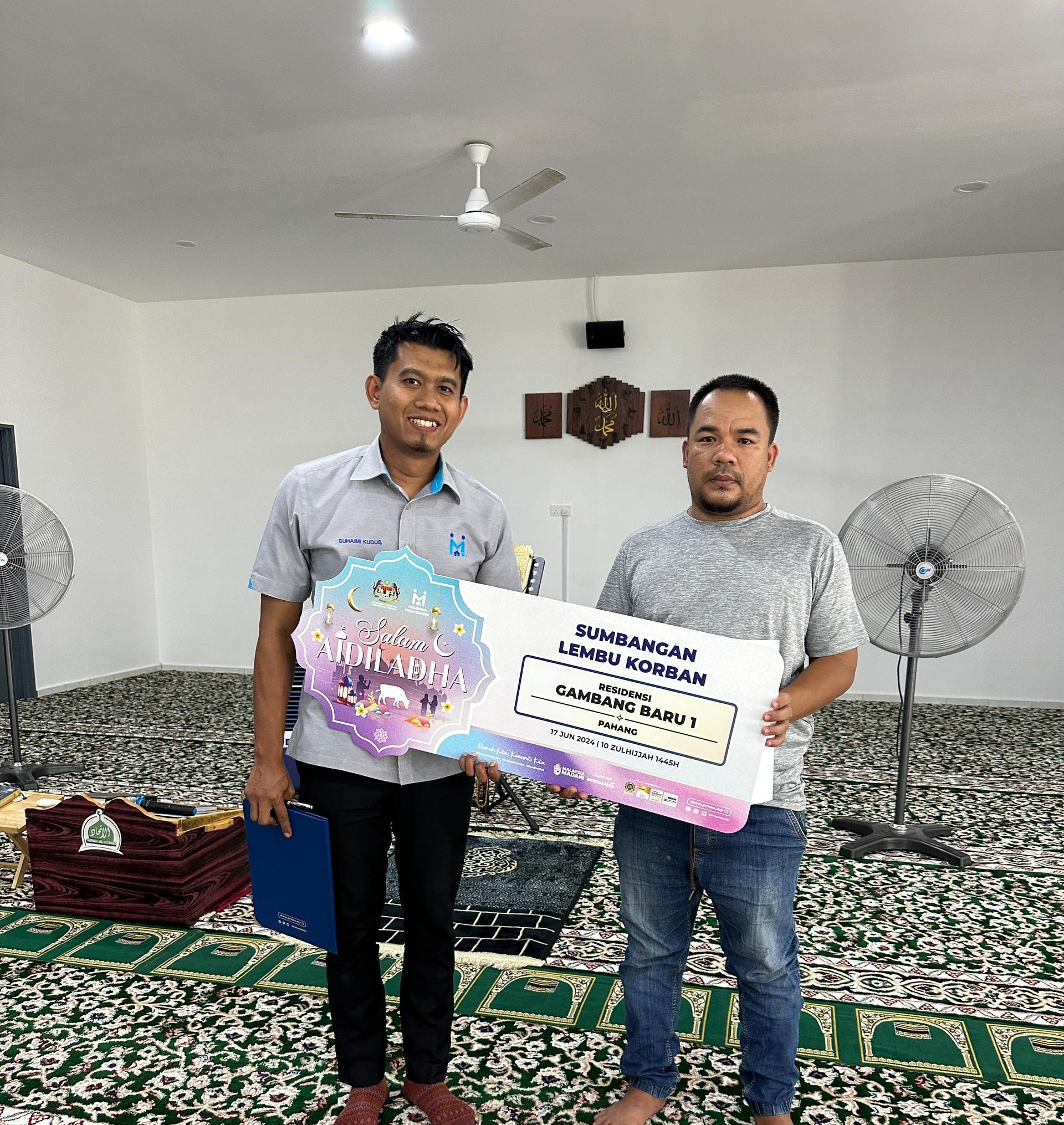 Cover image of Community Past Program: PR1MA Qurban 2024 – Contribution and sponsorships of cows which in line with the #PR1MAKita Aspiration at Residensi Gambang Baru 1, Pahang.