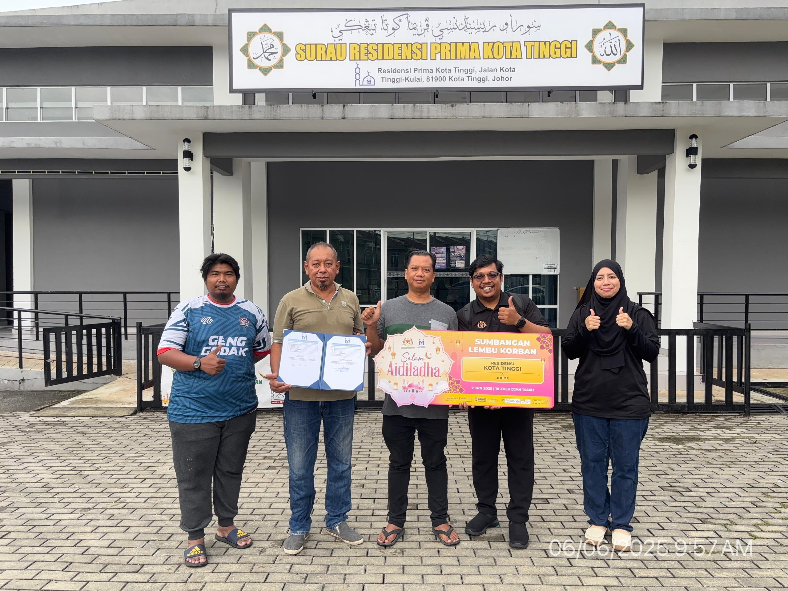 Cover image of Community Past Program: Program PR1MA Qurban 2025 - Residensi Kota Tinggi, Johor